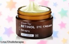 Crema de retinol para contorno de ojos con péptidos antiarrugas que levanta y reafirma tu mirada al instante precio reventado por tiempo limitado no pierdas esta ganga única¡Corre que vuelan!