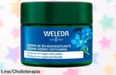 Crema día redensificante Genciana Azul Weleda con caída de precio brutal para reducir arrugas al instante, un super chollo que te hará lucir más joven ya mismo ¡corre que esta oferta limitada desaparece volando!