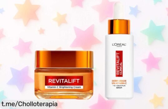 Crema gel vitamina C revitalift y sérum L’Oréal con 12% pureza para piel radiante y poros finos, ahora a precio rebajado, un super chollo que no puedes dejar pasar ¡corre antes de que se agote!