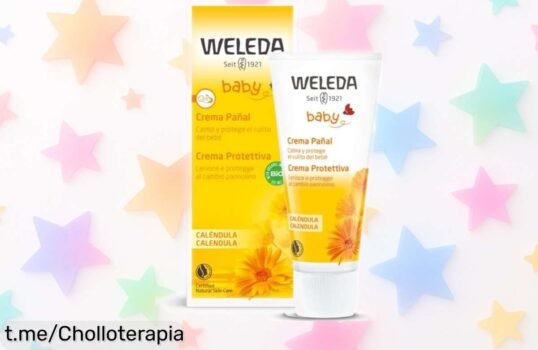 Crema pañal de caléndula Weleda con precio rebajado que calma rápido y protege todo el día la piel del bebé ¡aprovecha este super chollo antes de que desaparezca!