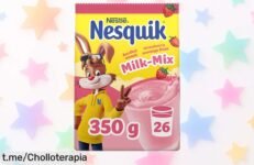 Deliciosa Nesquik Nestlé fresa 350 g, sabor que enamora y sin gluten ¡Precio rebajado en un super chollo sólo por tiempo limitado, no dejes que se escape este ofertón listo en segundos!