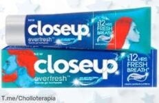 Dentífrico peppermint drops Close Up con frescura intensa para un aliento que dura horas precio rebajado y chollazo de tiempo limitado ¡Corre que vuelan pocas unidades!