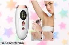 Depiladora láser IPL para mujer con 990000 flashes el súper chollo que elimina el vello sin dolor y para siempre aprovecha su precio rebajado oferta limitada no lo dejes escapar