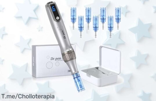 Dermapen inalámbrico Dr Pen Ultima M8S con 7 cartuchos para arrugas y barba, precio rebajado a nivel bestia que no dura mucho ¡Date prisa y mejora tu piel ahora mismo!