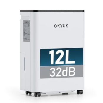 Deshumidificador 12L digital súper silencioso con ruedas 360° para casa hasta 40m² rebajado precio ¡Oferta limitada que desaparece rápido, di adiós a la humedad y malos olores ya!