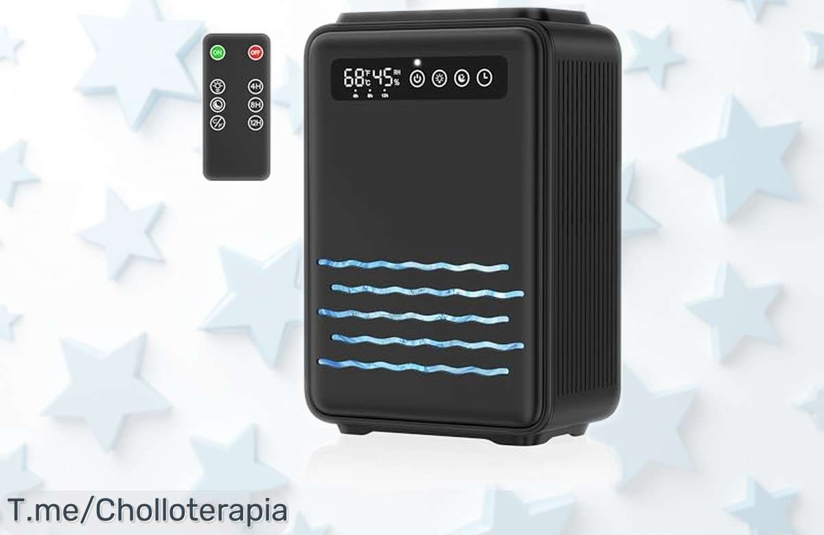 Deshumidificador silencioso con control remoto y tanque 2,8L para grandes espacios de Lotus vuelve con descuento brutal ¡oferta rebajada por tiempo limitado que no puedes dejar pasar!