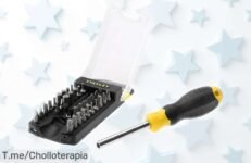 Destornillador multipuntas Stanley STHt070885 con 34 puntas y organizador, rebajado a precio loco para que tengas todo listo siempre ¡aprovecha ya este súper ofertón antes que desaparezca!
