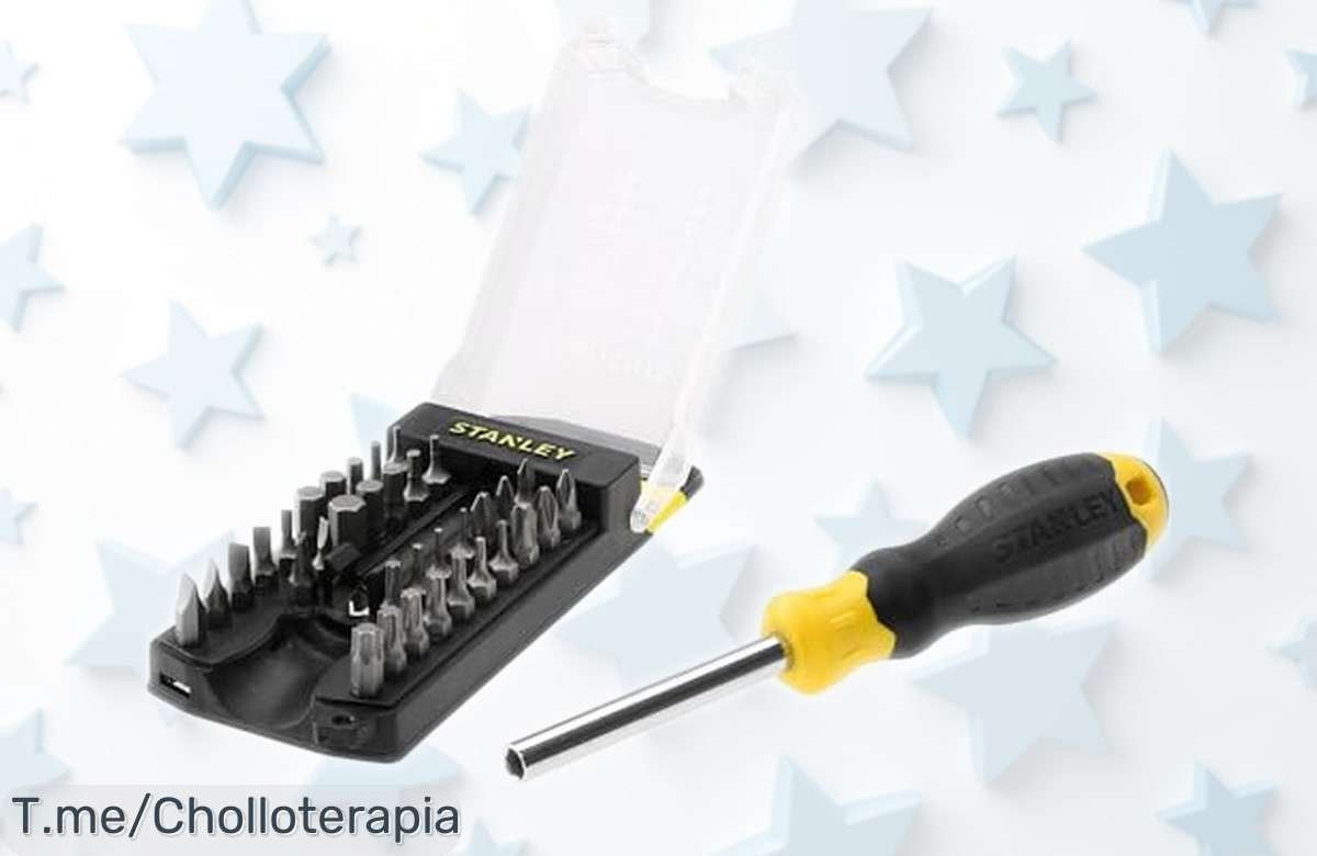 Destornillador multipuntas Stanley STHt070885 con 34 puntas y organizador, rebajado a precio loco para que tengas todo listo siempre ¡aprovecha ya este súper ofertón antes que desaparezca!