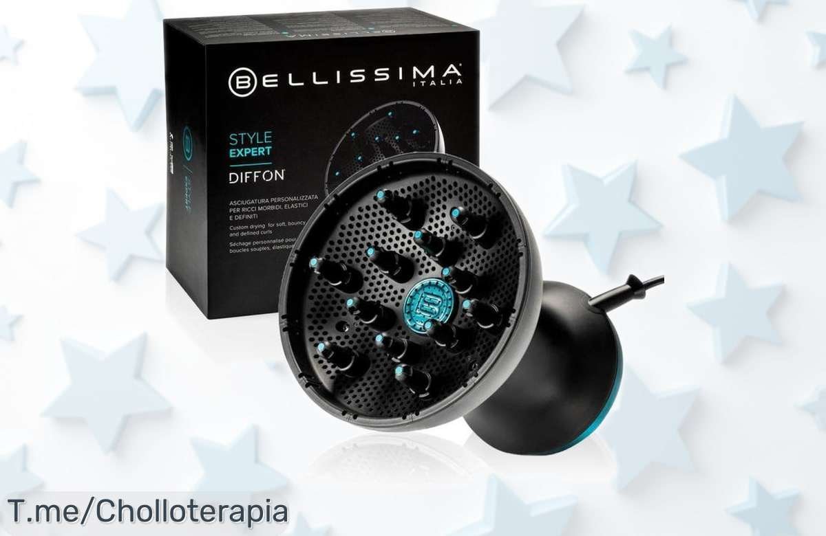 Difusor de aire caliente Bellissima Diffon Style expert con cerámica y aceite de argán para rizos perfectos, ahora a precio rebajado en un súper chollo limitado que no puedes dejar escapar¡Corre antes que vuelen!