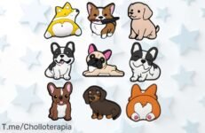 Dijes súper cool para zapatos y zapas con diseños de perros Corgi, Dachshund ¡9 piezas únicas con precio rebajado que no durará! Dale un rollo único a tus looks YA antes de que se acaben esta maravilla imposible de ver tan barata