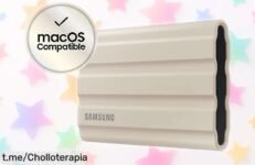 Disco duro SSD Samsung T7 Shield 2TB súper rápido y resistente con protección top de datos rebajado ahora, una oferta brutal que dura poco y no volverá ¡corre antes que se agote!