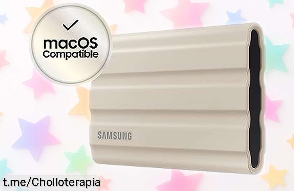 Disco duro SSD Samsung T7 Shield 2TB súper rápido y resistente con protección top de datos rebajado ahora, una oferta brutal que dura poco y no volverá ¡corre antes que se agote!