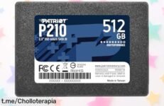 Disco sólido Patriot P210 512GB SATA III a precio rebajado con velocidad de hasta 520 MB-s para que tu PC vuele; aprovecha este super chollo antes que se agoten las pocas unidades disponibles, ¡corrre por el tuyo ya!