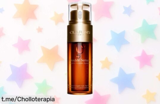 Doble serum anti-edad Clarins 50ml con fórmula potente que combate arrugas y revitaliza tu piel listo para ti con descuento brutal y oferta limitada ¡Date prisa, este precio bajo es un chollazo único!