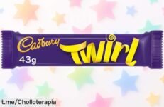 Dos barritas Cadbury Twirl con relleno cremoso en pack de 10 a precio rebajado, un super chollo que se acaba pronto ¡no te quedes sin tu dulce favorito!