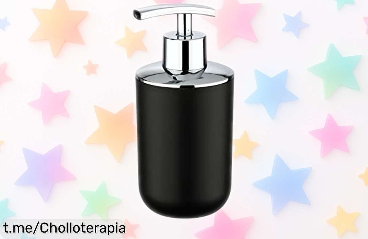 Dosificador de jabón Wenko Brasil Nero elegante y resistente con control perfecto del jabón, oferta rebajada irresistible por tiempo limitado ¡quédatelo antes que vuelen estas unidades!