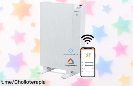 Emisor térmico bajo consumo Mellerware Comfy con wifi y función ventana abierta calentando hasta 10 m² rebajado a un precio loco que se va volando, ¡consíguelo ya antes de que desaparezca!