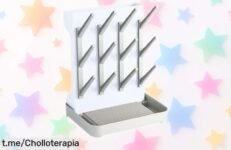 Escurridor de biberones plegable Almar Baby con bandeja antigoteo, súper compacto para llevar a todas partes; precio rebajado que no dura para siempre ¡date prisa y aprovecha este ofertón ya!