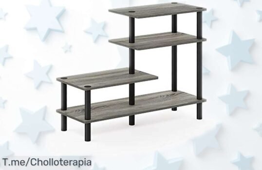 Estantería industrial Furino besi con marco metálico y madera resistente rebajada a precio de locura para que organices todo hoy mismo no dejes pasar este ofertón tan limitado