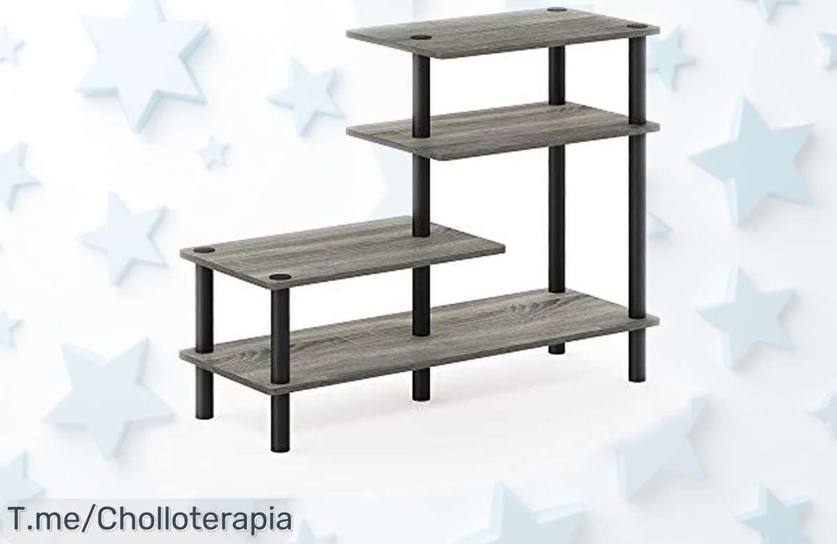 Estantería industrial Furino besi con marco metálico y madera resistente rebajada a precio de locura para que organices todo hoy mismo no dejes pasar este ofertón tan limitado