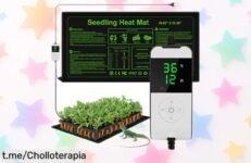 Estera calefactora para plantas grandes WADEO con termostato y temporizador, ahora a precio rebajado: impulsa tu germinación rápido y seguro antes de que se agoten estas unidades únicas