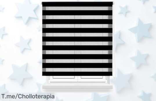 Estor enrollable doble capa día y noche TodoBien Store con precio rebajado para darle un giro a tus ventanas sin vaciar tu bolsillo, aprovecha esta oferta limitada y llévate ya este super chollo antes de que se agote