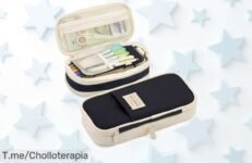 Estuche grande para instrumentos de escritura con cremallera y gran capacidad a precio rebajado un super chollo que no puedes dejar pasar ¡Corre que vuelan las unidades!