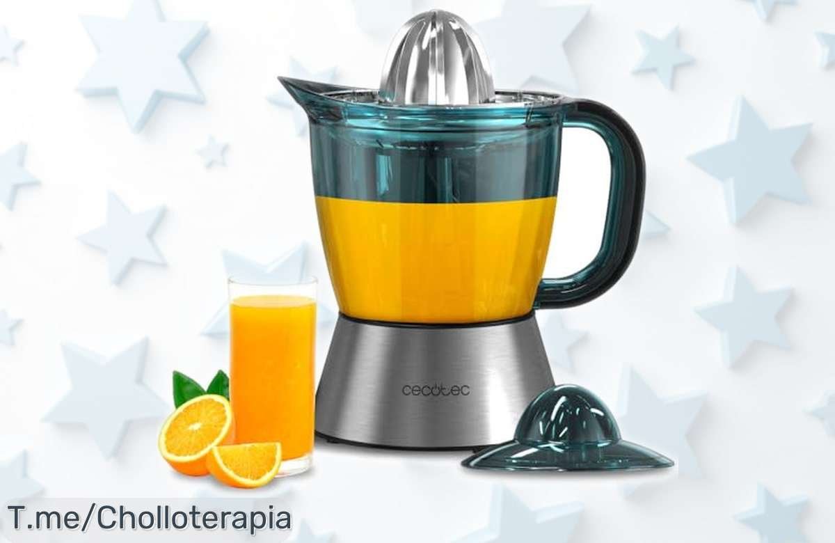 Exprimidor Zitra Full Steel 60W con doble giro y piezas lavavajillas, rendimiento imbatible a precio rebajado por tiempo limitado ¡Aprovecha este super chollo antes que se acabe!