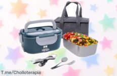 Fiambrera eléctrica Keim House que calienta tu comida al instante con diseño super hermético y sin líos precio rebajado por tiempo limitado corre que se acaba esta oferta única