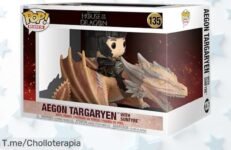 Figurita Funko Pop! Rides House of The Dragon Aegon Targaryen con Sunfyre en vinilo súper resistente precio rebajado para fans y coleccionistas chollazo único stock limitado ¡corre que vuelan!