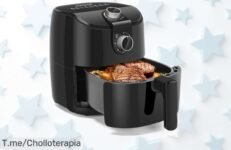 Freidora de aire Aigostar 4L y 1500W con precio rebajado que vuela, cocina rápido y sano para toda la familia ¡No pierdas más tiempo ni grasa y hazte ya con este super ofertón antes que se agote!