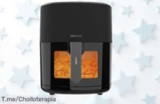 Freidora sin aceite Cecotec Cecofry Fantastik Window 6500 con tecnología PerfectCook y pantalla táctil, ahora rebajada para cocinar rápido y fácil sin calores extras ¡no dejes pasar este super chollo que vuela!