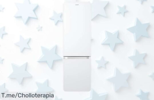 Frigorífico combi Candy CCG1S 518EW a precio rebajado con puerta reversible y aire natural, el super chollo que necesitas para tener todo fresquito ¡Corre que esta ofertaza no estará mucho tiempo!