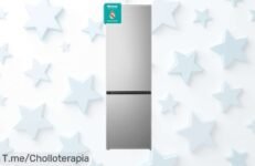 Frigorífico combi Hisense RB343D4CDE con puerta reversible y LED, ahora a precio rebajado para que aproveches un super chollo único ¡no dejes escapar esta oportunidad con cajón especial para fruta fresca! Compra ya antes que termine