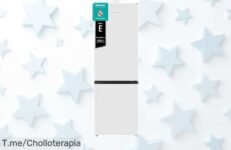 Frigorífico combi Hisense RB372N4AWE silencioso y sin escarcha con puerta reversible precio rebajado que tienes que coger ya antes de que desaparezca este super chollo para tener tu comida siempre fresca y lista