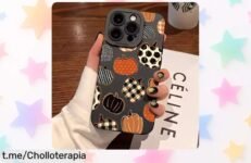 Funda blanda de calabaza Halloween para iPhone, diseño exclusivo a prueba de golpes y ahora con precio rebajado que es un super chollo limitado ¡No pierdas tiempo ni unidades!
