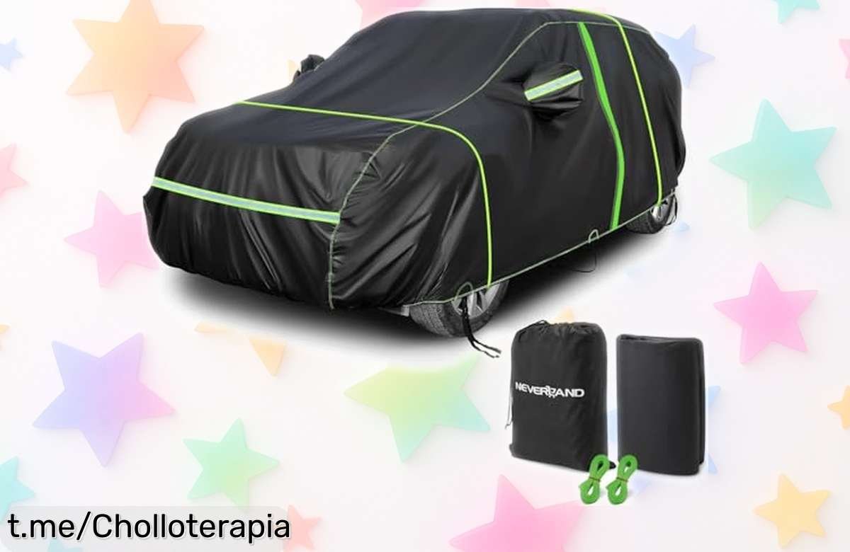 Funda para coche SUV Neverland con cremallera y bandas reflectantes protege de sol, lluvia y polvo ahora a un precio rebajado que no dura mucho ¡Corre que se agotan estas unidades únicas!