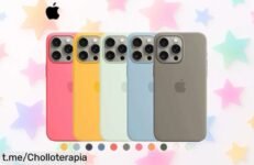 Fundas oficiales de silicona Apple para iPhone con logo completo, ahora a precio muy bajo y rebajado, protege tu móvil con estilo antes que se agoten ¡aprovecha este super chollo ya!