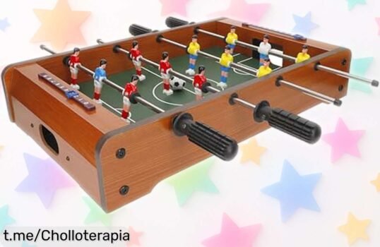 Futbolín de madera ColorBaby CB Games con 12 jugadores, rebajado por tiempo limitado para disfrutar en familia jugando hasta 4 personas ¡date prisa que este super chollo no espera!