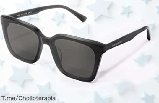 Gafas de sol retro isheep SIS13BK perfectas para pesca, conducción o playa con un diseño que no pasará desapercibido y precio rebajado increíblemente bajo, ¡corre que vuelan en esta oferta temporal única!