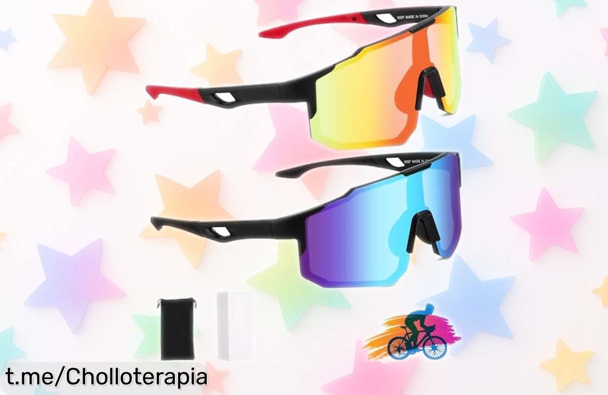 Gafas polarizadas cortaviento FAOKZE 2 con protección UV400 y máxima sujeción sin sudor ni caídas, visión perfecta contra viento y polvo; oferta rebajada brutal por tiempo limitado que desaparece volando, ¡no dejes pasar este super chollo ya!