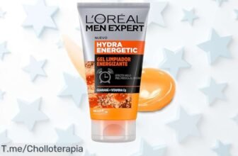 Gel limpiador energizante L'Oreal Paris Men Expert con precio rebajado para una piel fresca e hidratada tras el afeitado aprovecha este súper chollo antes de que se acabe