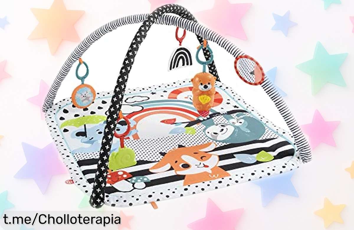 Gimnasio musical FisherPrice 3 en 1 con luces y sonidos para bebé precio rebajado chollazo único que hará las risas y juegos irresistibles no pierdas este ofertón limitado ¡corre antes de que desaparezca!