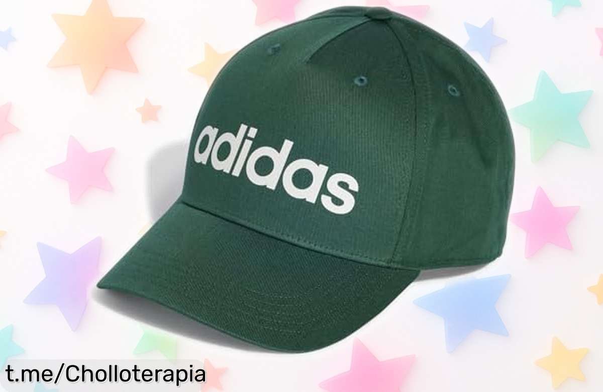 Gorra adidas Daily Cap verde universitario con visera curva súper rebajada precio de ganga que no puedes dejar escapar corre que vuelan