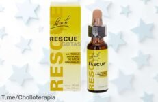 Gotas Rescue Remedy Bach para estrés diario con ingredientes 100% naturales, sensación de calma en segundos y precio rebajado ¡corre que vuelan y tu tranquilidad no espera!