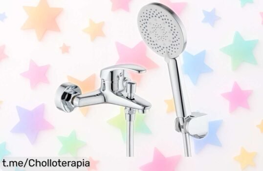 Grifo de bañera y ducha Geruike con 5 funciones increíblemente resistente, rebajado por tiempo limitado para que actualices tu baño ya sin pensarlo ¡Corre que vuelan estos precios locos!