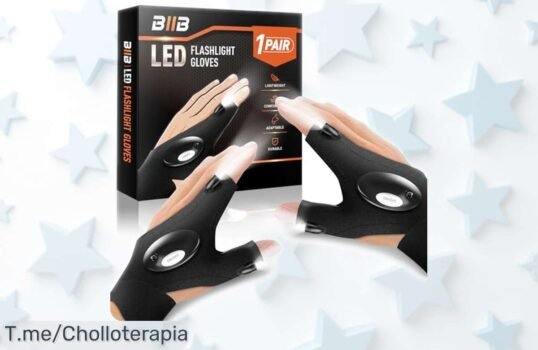 Guantes LED luminosos Biib para hombre que iluminan tus noches con estilo precio rebajado y oferta brutal limitada ¡no dejes que se escapen corre ya!