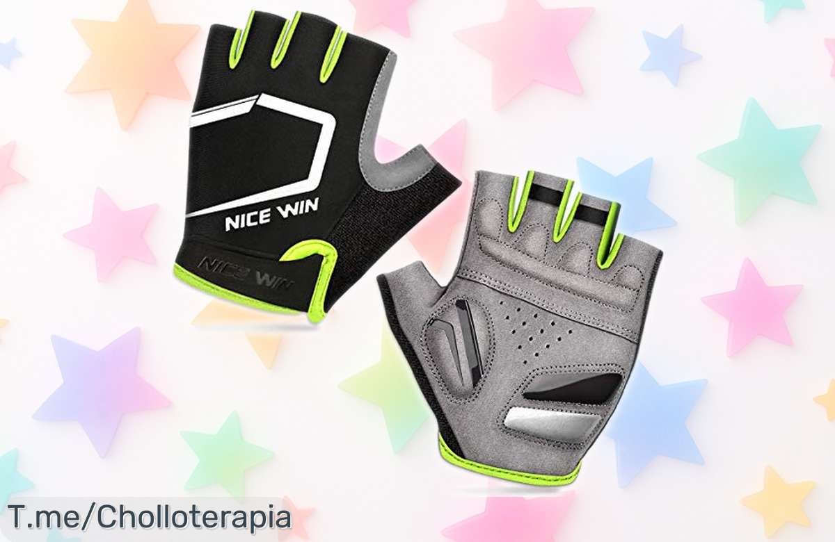 Guantes de entrenamiento para bici y moto Lohotek con acolchado antideslizante y transpirable, precio rebajado que no se repite, ideal para tus rutas más largas y exigentes ¡Corre que vuelan estas unidades!