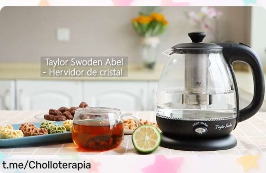 Hervidor eléctrico Taylor Swoden con luz LED y filtro extraíble para hervir al instante, ahora a precio rebajado por tiempo limitado ¡aprovecha este super chollo que se va volando!