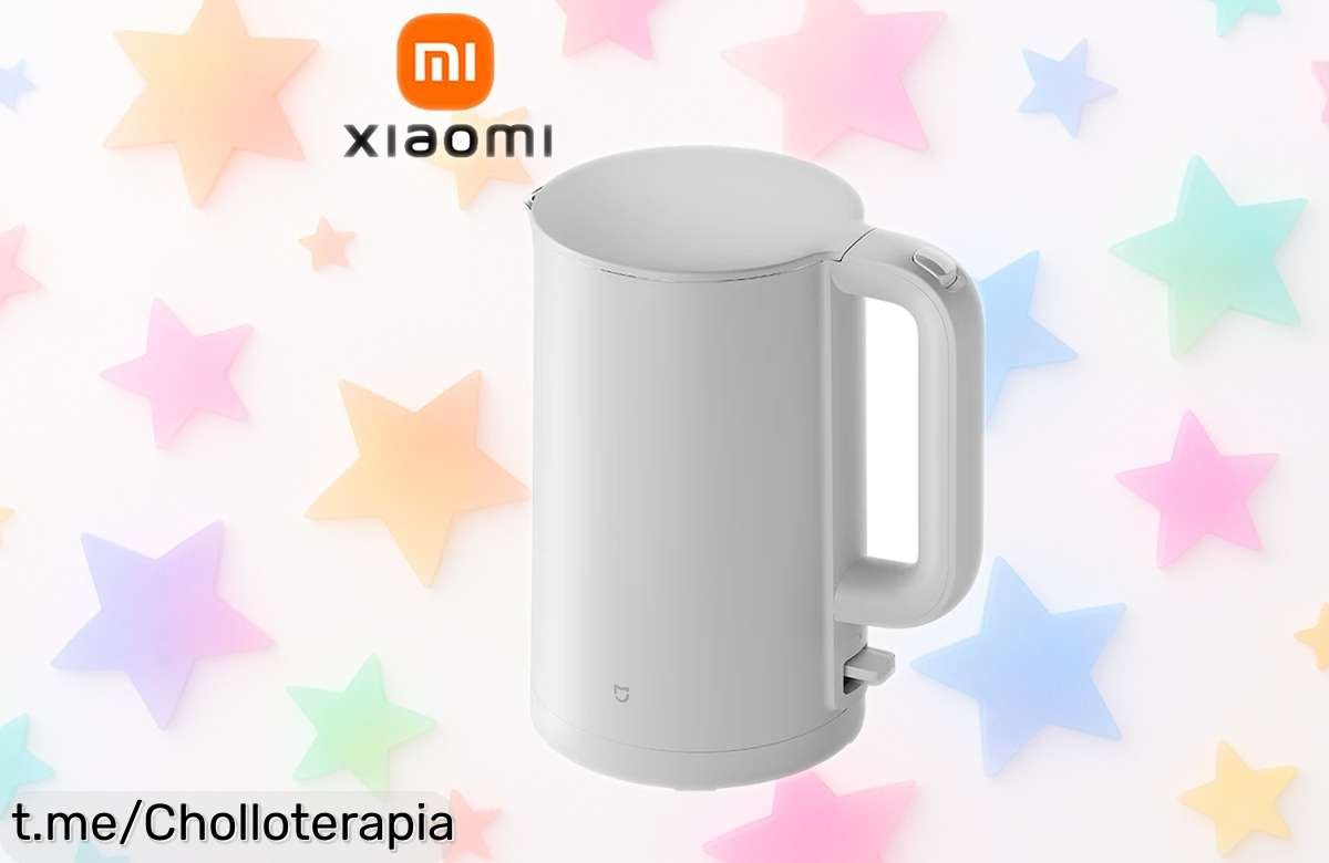 Hervidor eléctrico Xiaomi Mijia 3 con acero inoxidable y cuerpo frío, ebullición súper rápida de 1800 W, capacidad ideal de 1,7 L ¡precio rebajado que vuela en tiempo limitado! Aprovecha ya este ofertón antes que desaparezca.